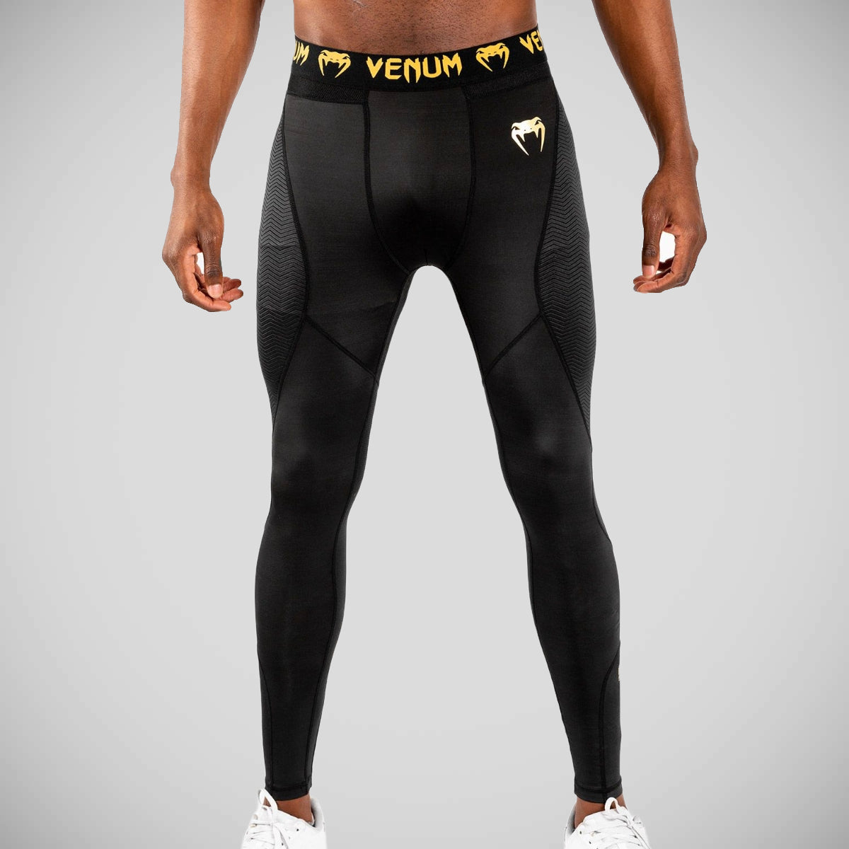 Venum G-Fit Spats Black/Gold at Bytomic Trade and Wholesale