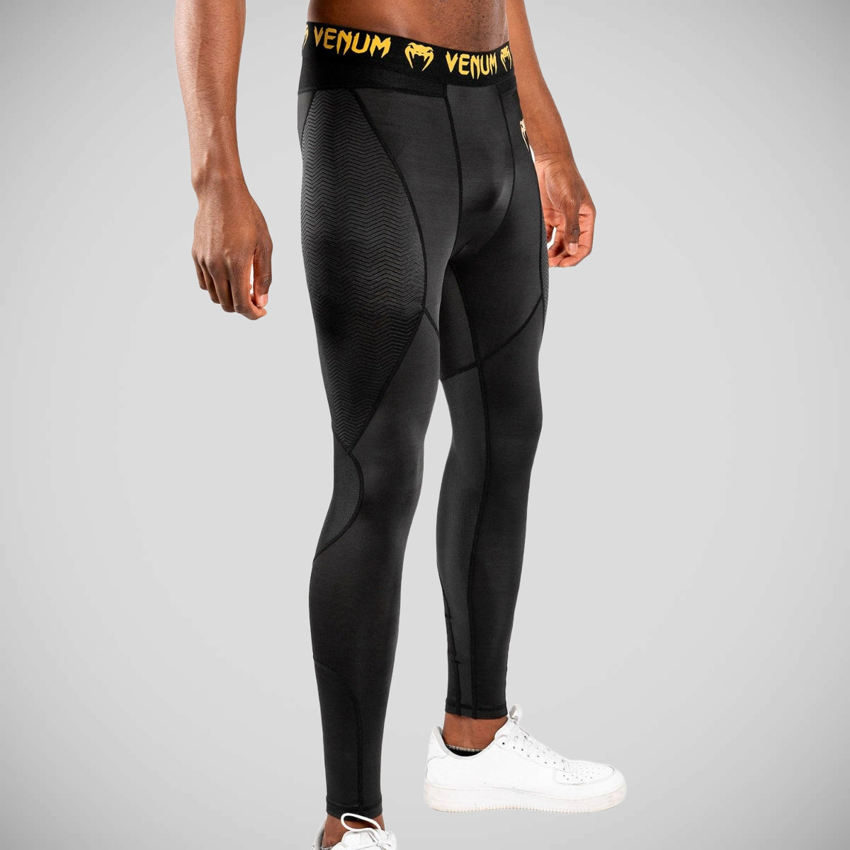 Venum G-Fit Spats Black/Gold at Bytomic Trade and Wholesale