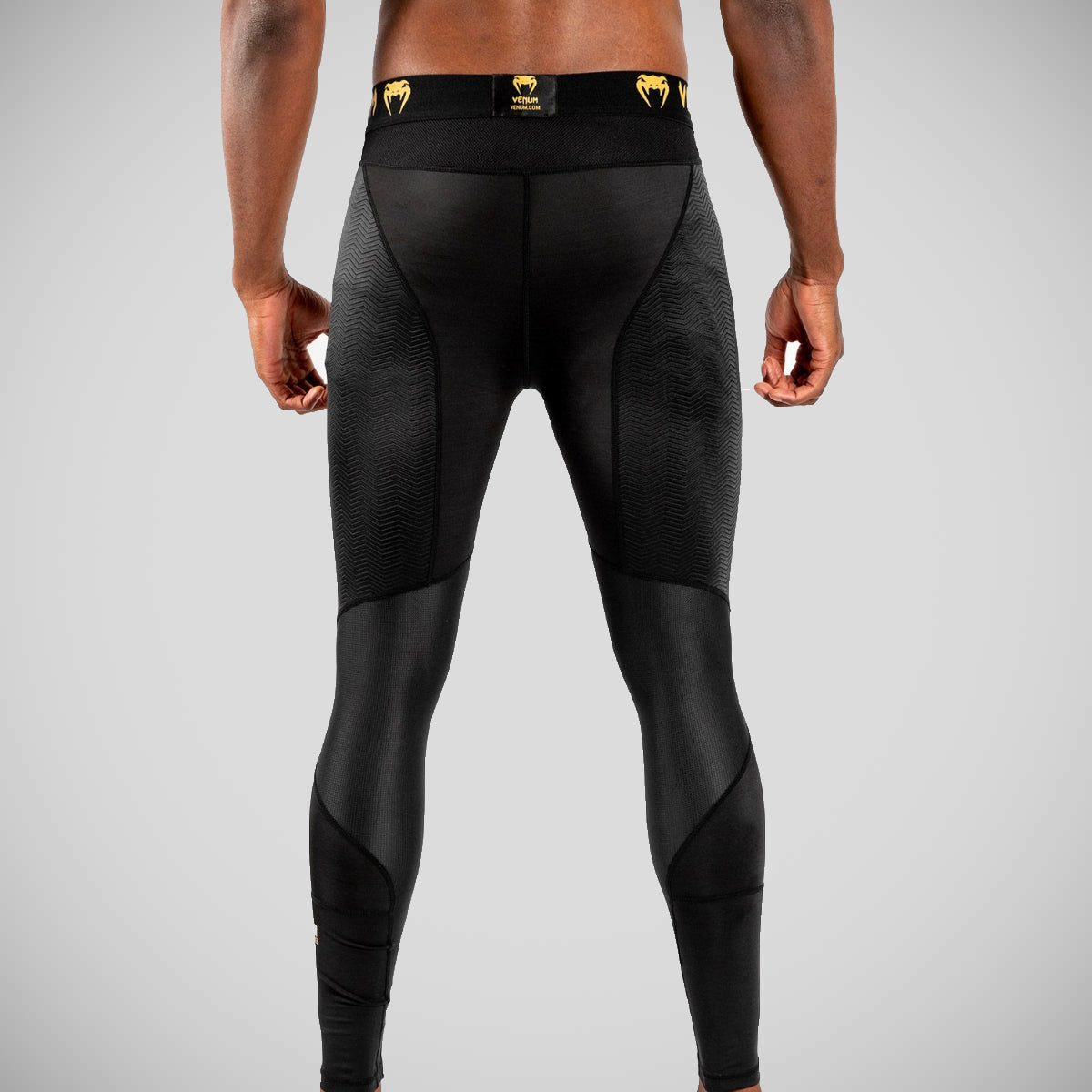 Venum G-Fit Spats Black/Gold at Bytomic Trade and Wholesale