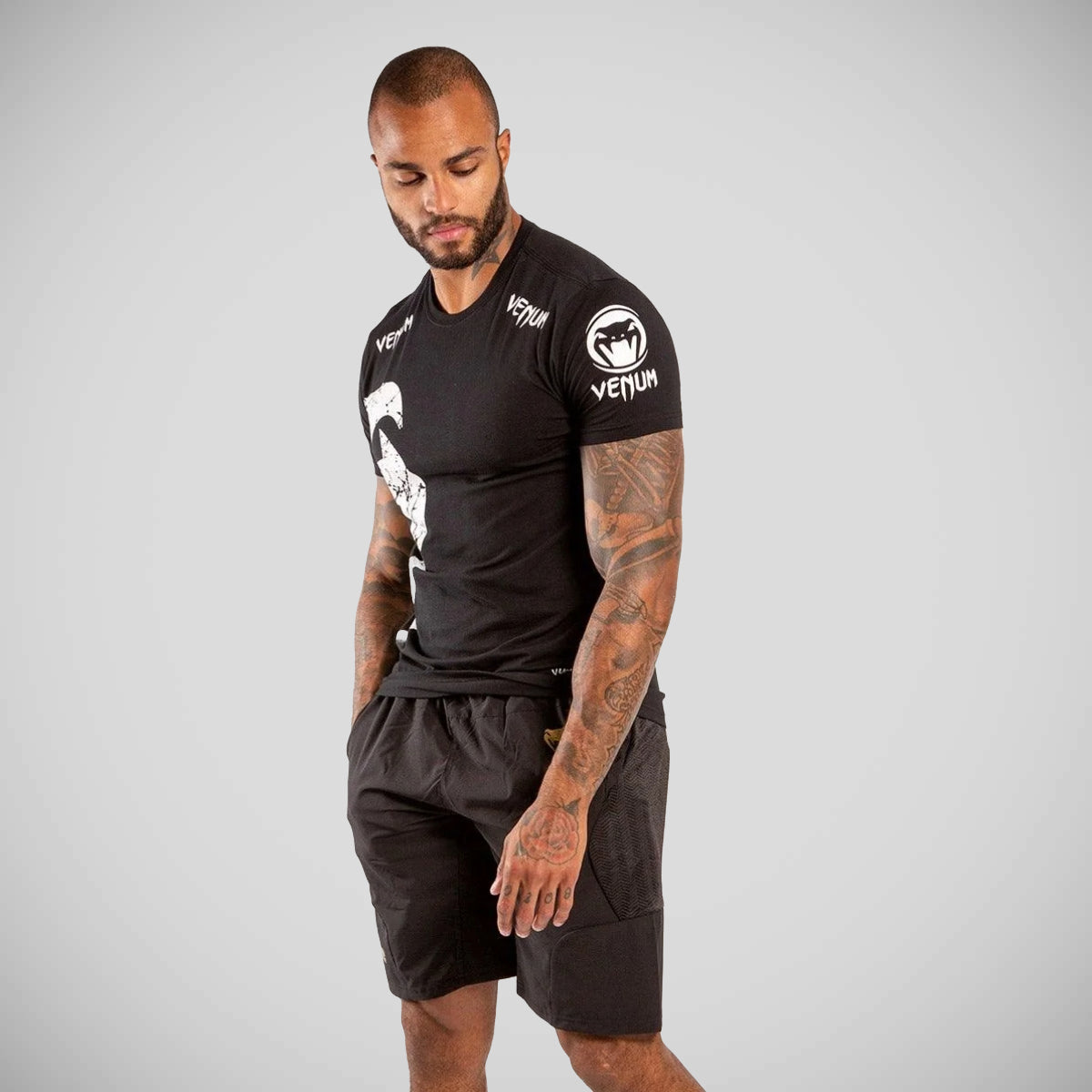 Venum Giant Men's T Shirt Black/White at Bytomic Trade and Wholesale