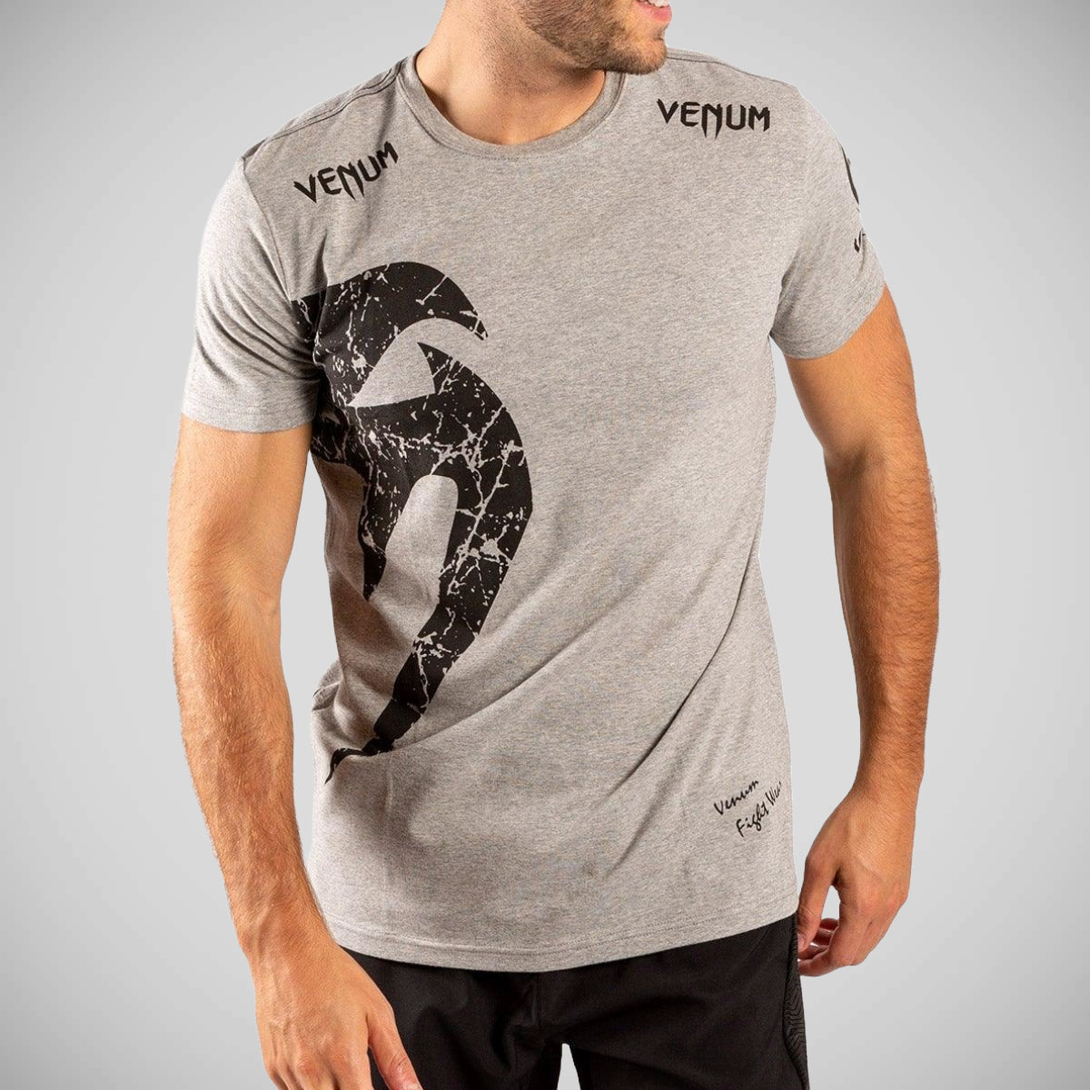 Venum Giant Men's T Shirt Grey/Black at Bytomic Trade and Wholesale