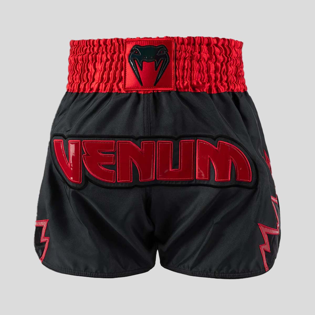 Venum Inferno Muay Thai Shorts Charcoal/Grey/Red at Bytomic Trade and Wholesale
