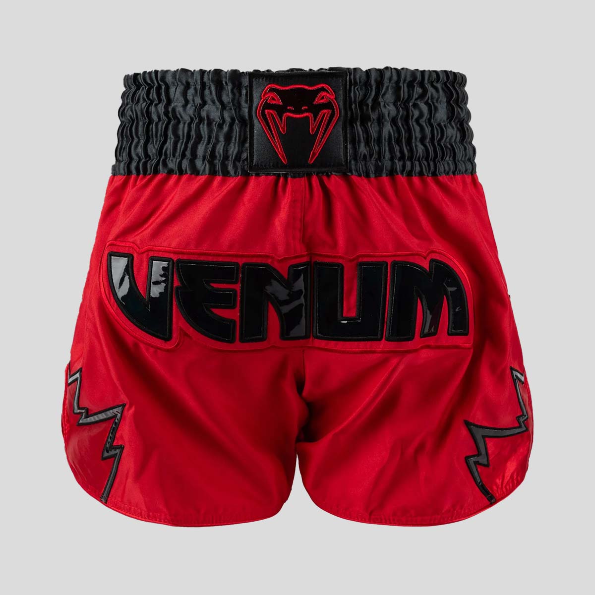 Venum Inferno Muay Thai Shorts Red/Charcoal/Black at Bytomic Trade and Wholesale