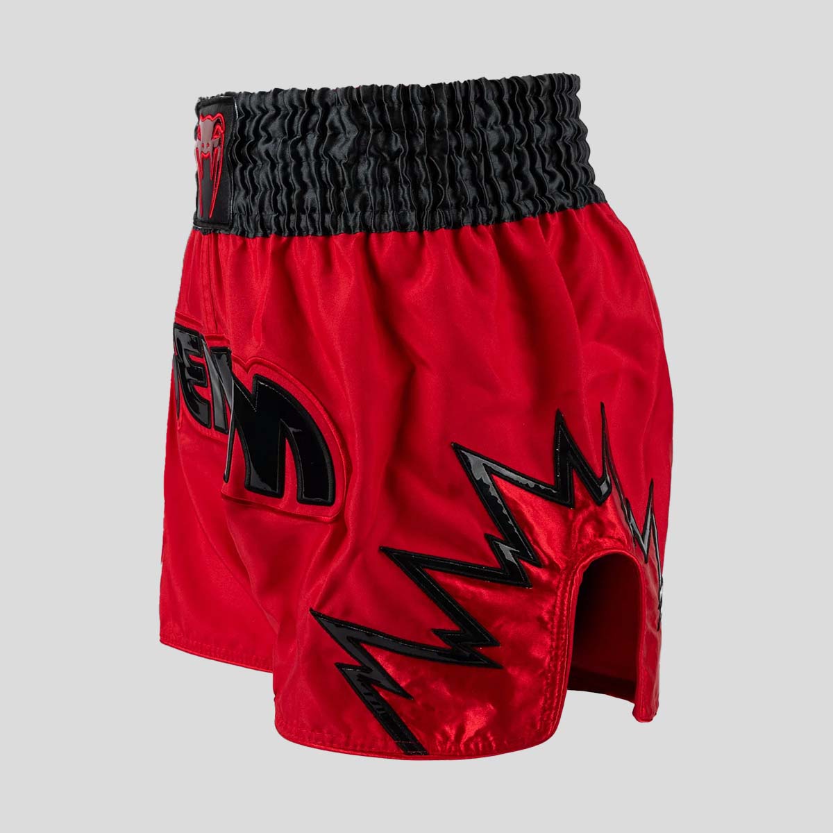 Venum Inferno Muay Thai Shorts Red/Charcoal/Black at Bytomic Trade and Wholesale