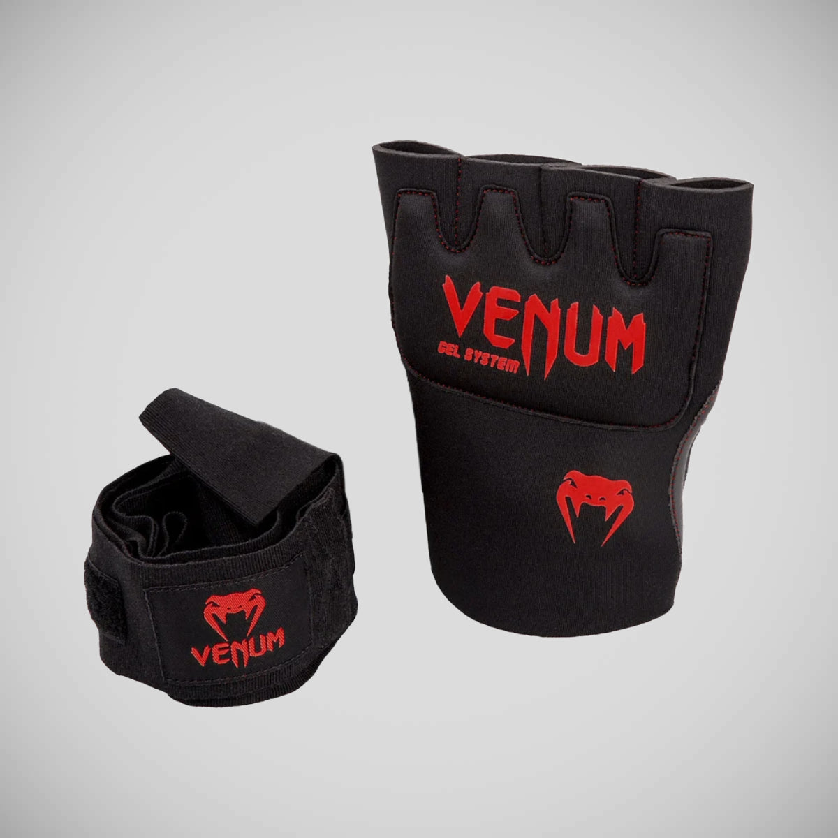 Venum Kontact Gel Quick Hand Wraps Black/Red at Bytomic Trade and Wholesale
