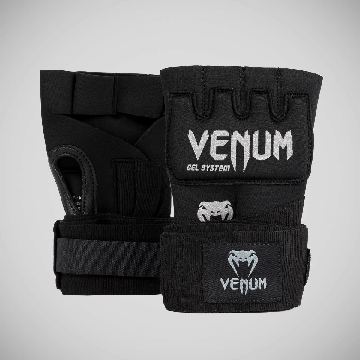 Venum Kontact Gel Quick Hand Wraps Black/Silver at Bytomic Trade and Wholesale