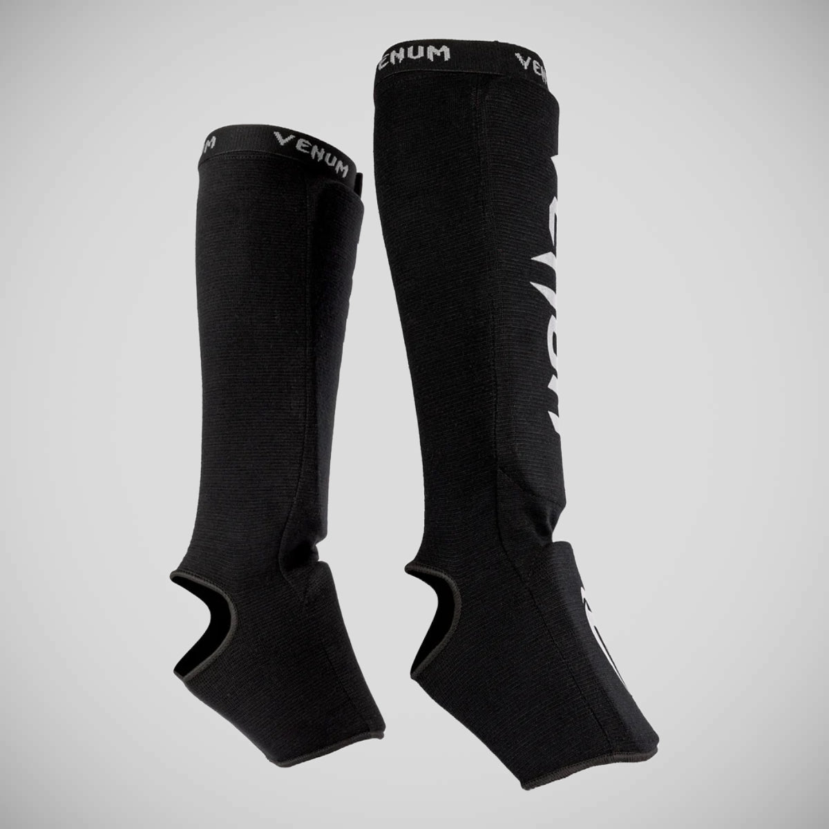 Venum Kontact Shin Guards Black/Silver at Bytomic Trade and Wholesale