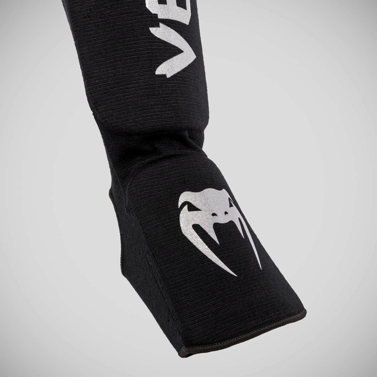 Venum Kontact Shin Guards Black/Silver at Bytomic Trade and Wholesale
