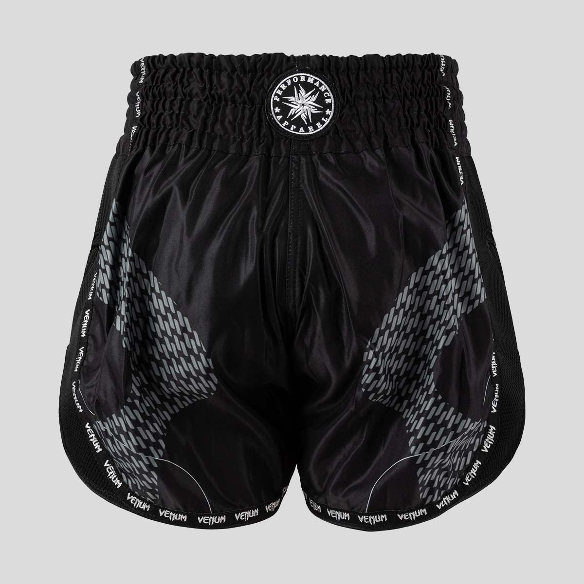 Venum Nexus Muay Thai Shorts Black/Silver at Bytomic Trade and Wholesale