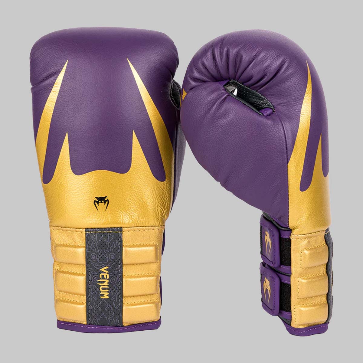 Venum Reverso Boxing Gloves Dark Purple/Gold at Bytomic Trade and Wholesale