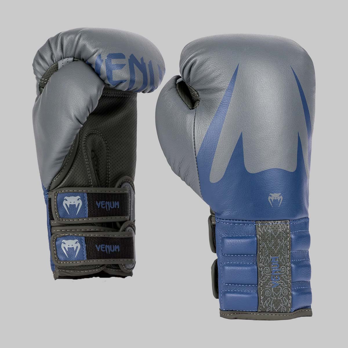 Venum Reverso Boxing Gloves Storm Grey/Royal Blue at Bytomic Trade and Wholesale