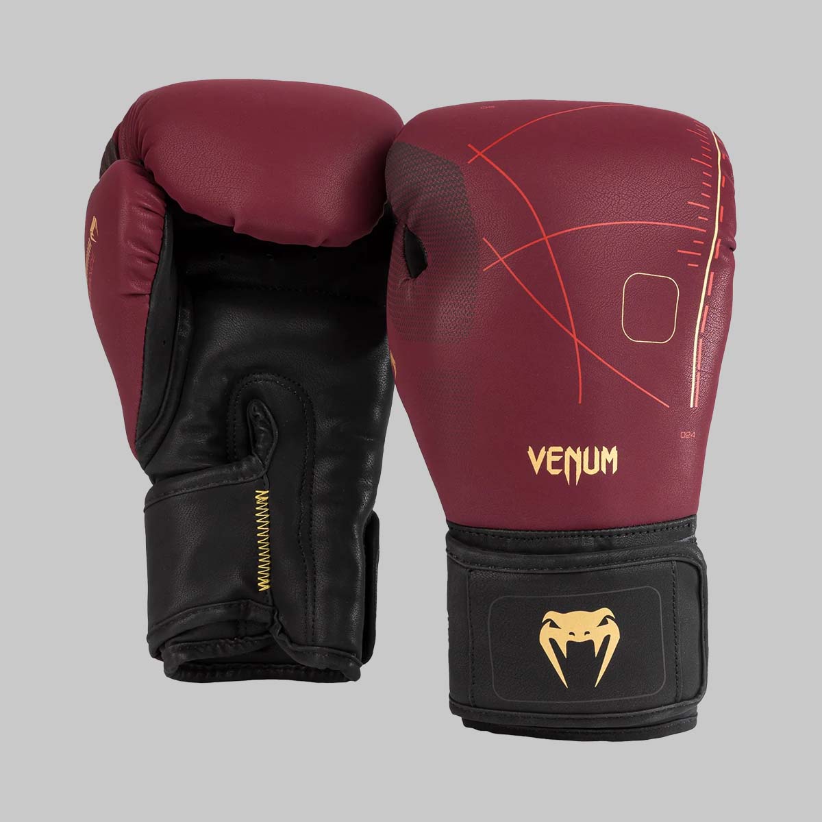 Venum Tactical XT Boxing Gloves Black/Burgundy/Gold at Bytomic Trade and Wholesale