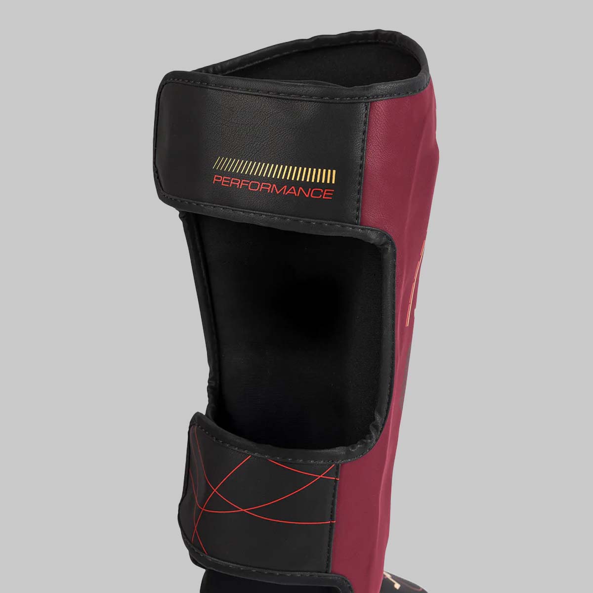 Venum Tactical XT Shin Guards Black/Burgundy/Gold at Bytomic Trade and Wholesale