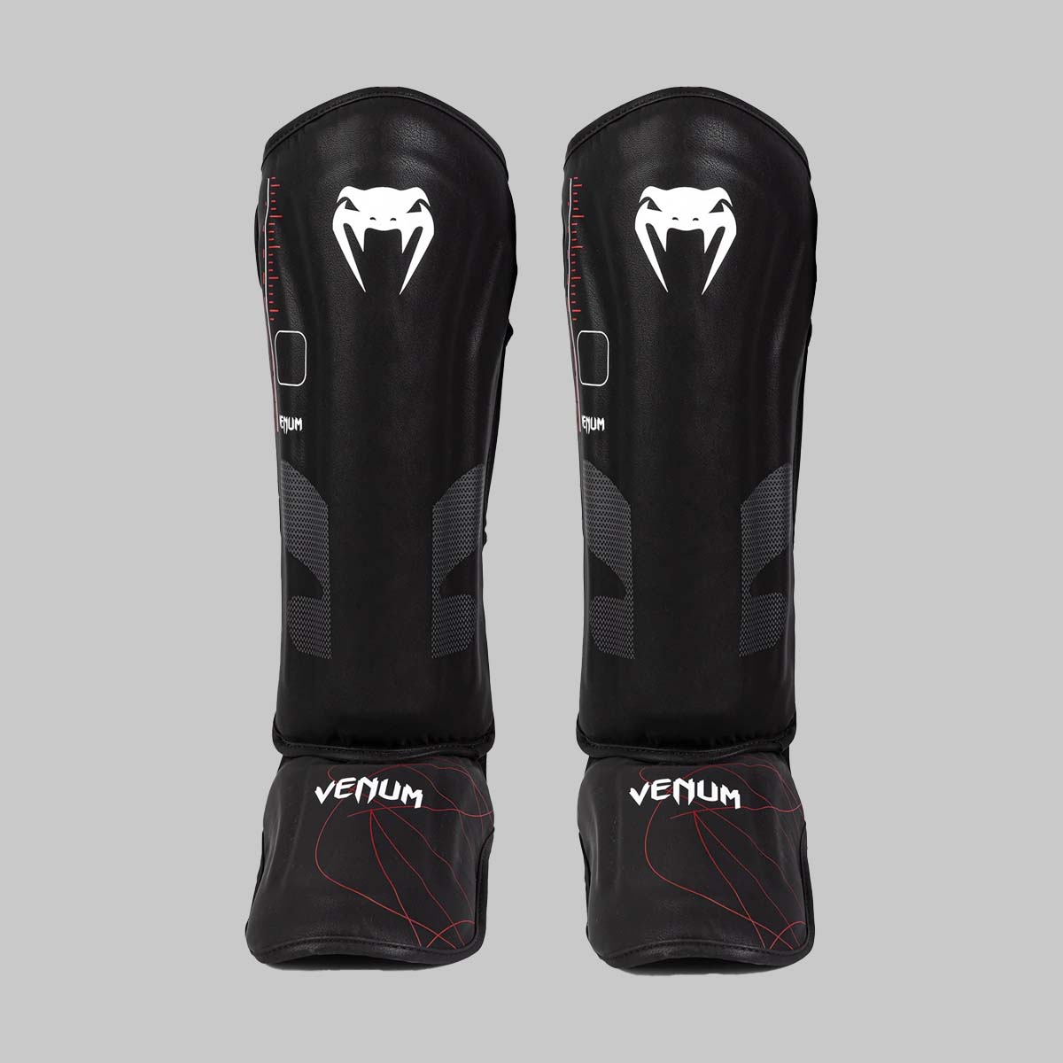 Venum Tactical XT Shin Guards Black/Red at Bytomic Trade and Wholesale