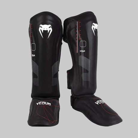 Venum Tactical XT Shin Guards Black/Red at Bytomic Trade and Wholesale