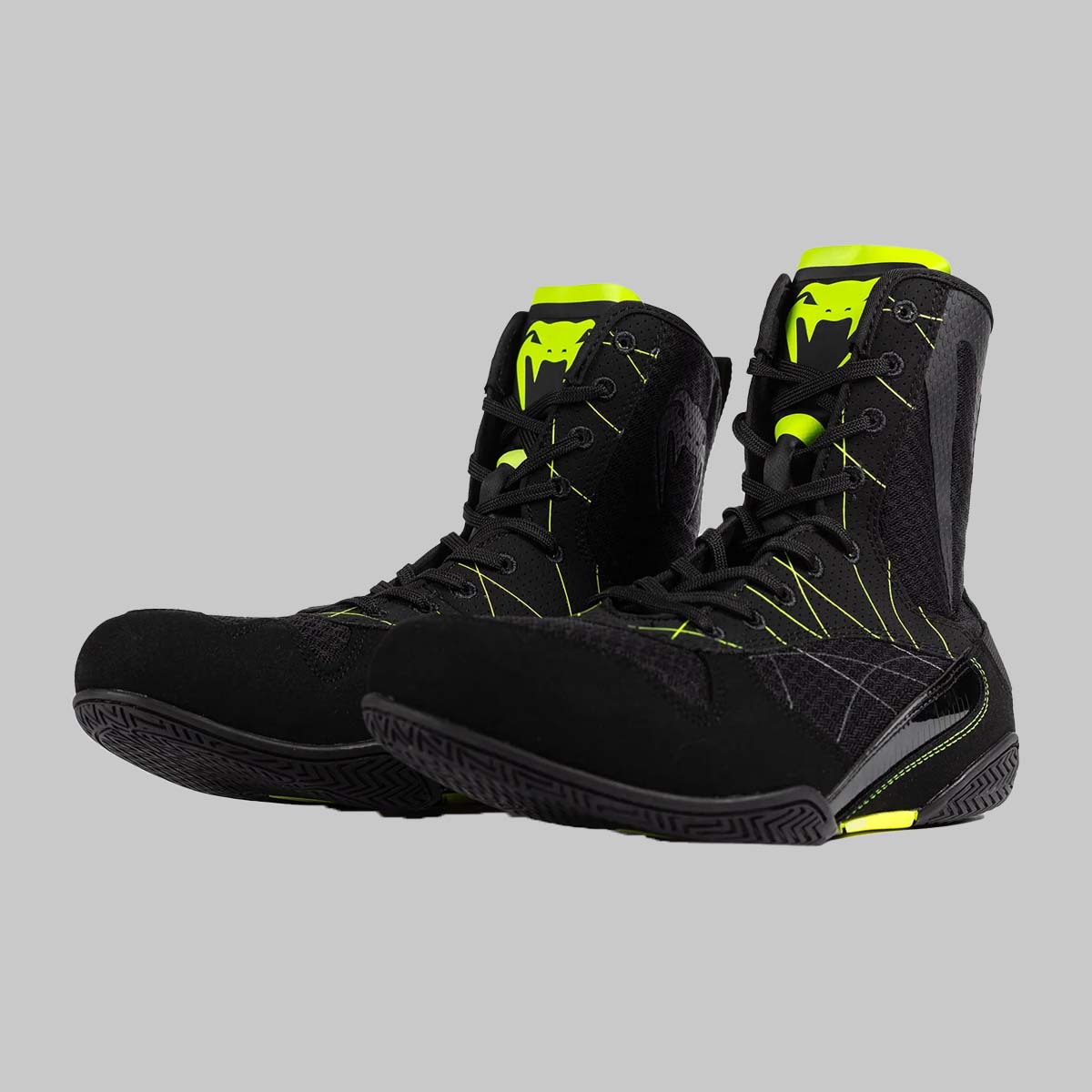 Venum Training Camp 4.0 Boxing Shoes Black/Neo Green at Bytomic Trade and Wholesale