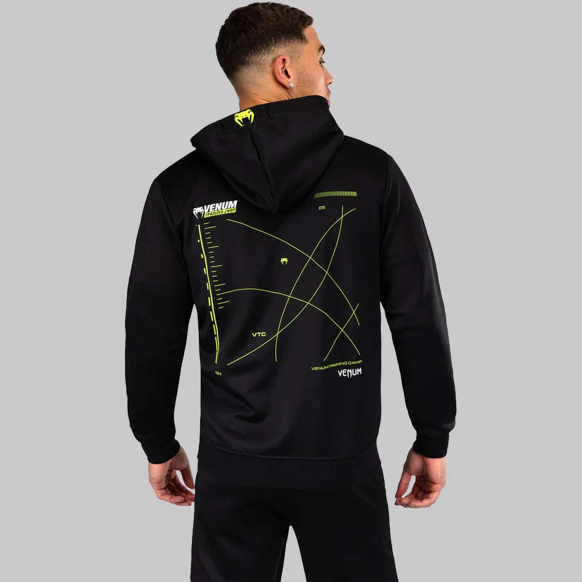 Venum Training Camp 4.0 Hoodie Black/Neo Green