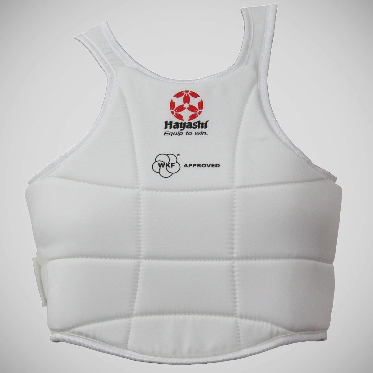 Hayashi WKF Approved Chest Guard White at Bytomic Trade and Wholesale