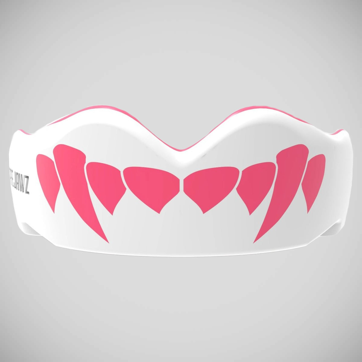 SafeJawz Extro Pink Fangs Mouth Guard White/Pink at Bytomic Trade and Wholesale