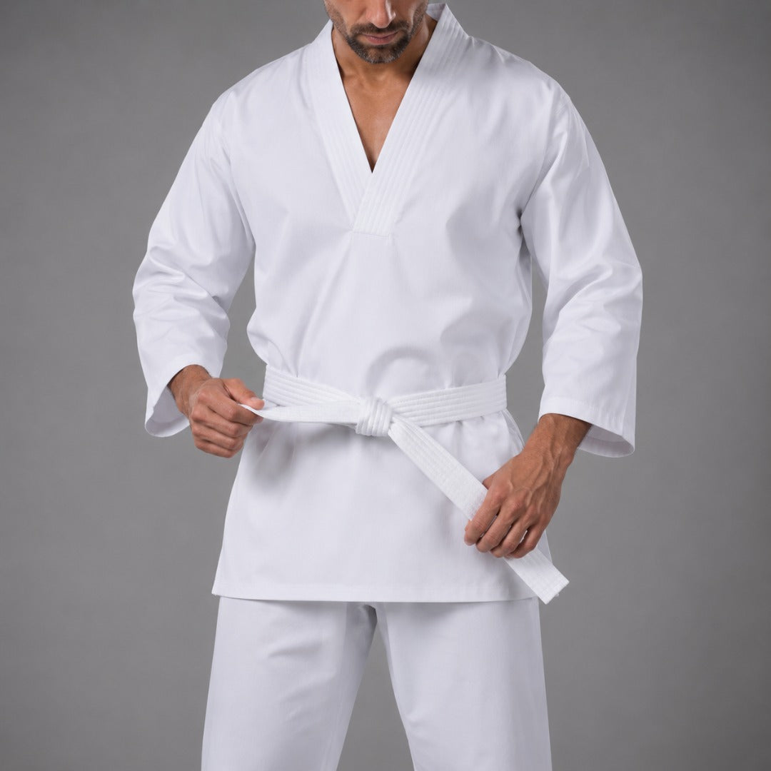 White Bytomic Adult V-Neck Uniform