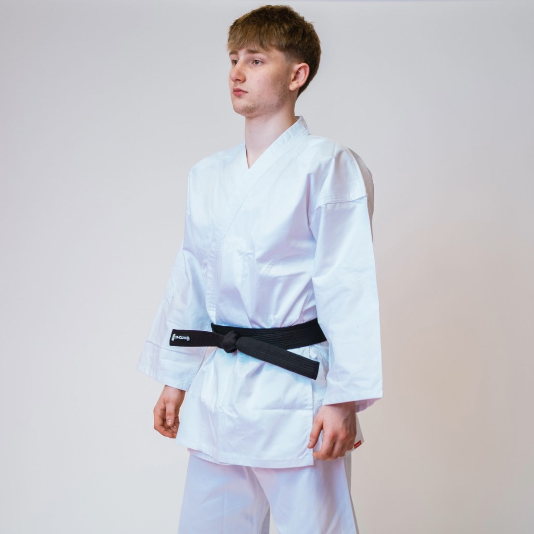 White Bytomic Red Label 7oz Cotton Kids Karate Uniform