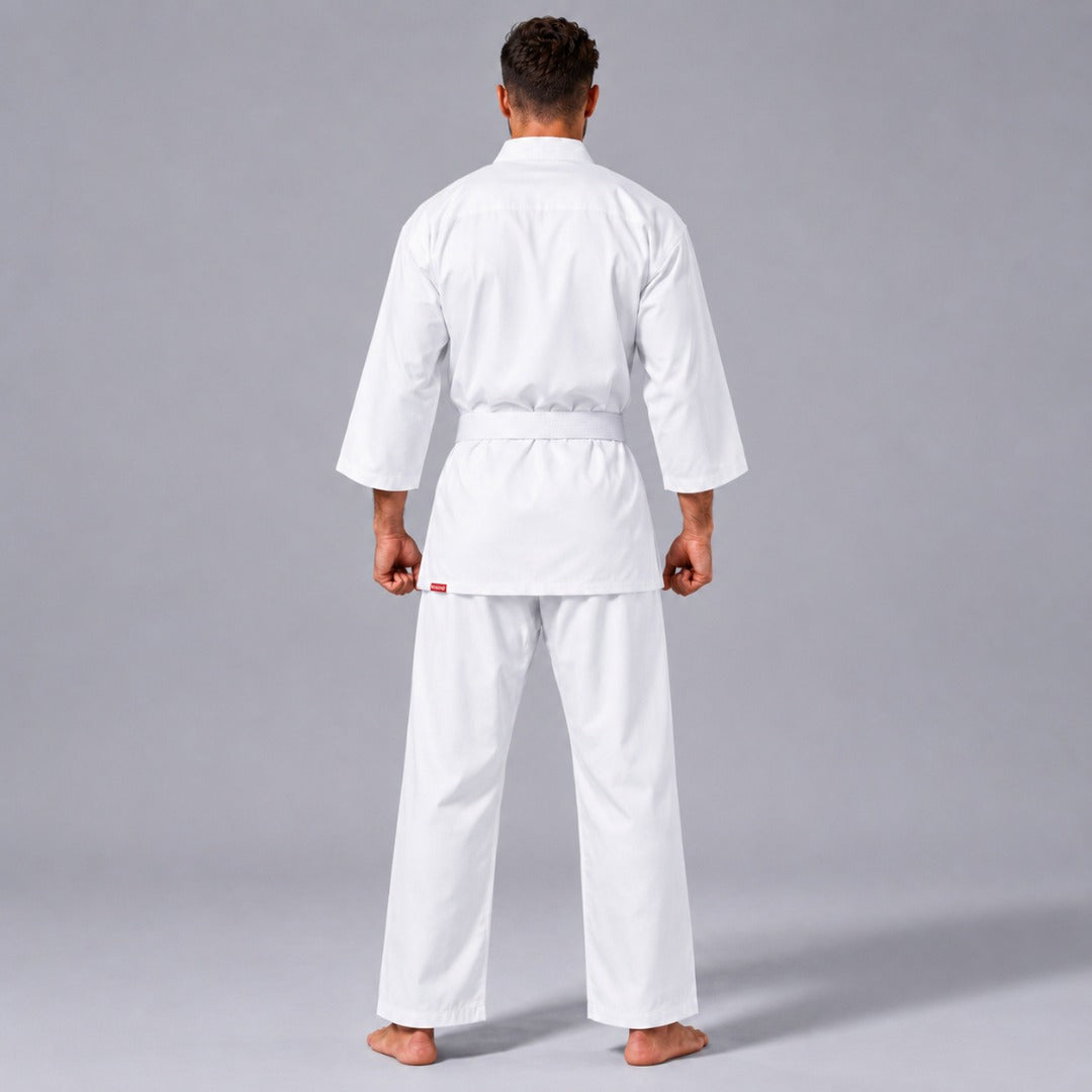 White Bytomic Red Label 7oz Lightweight Adult Karate Uniform