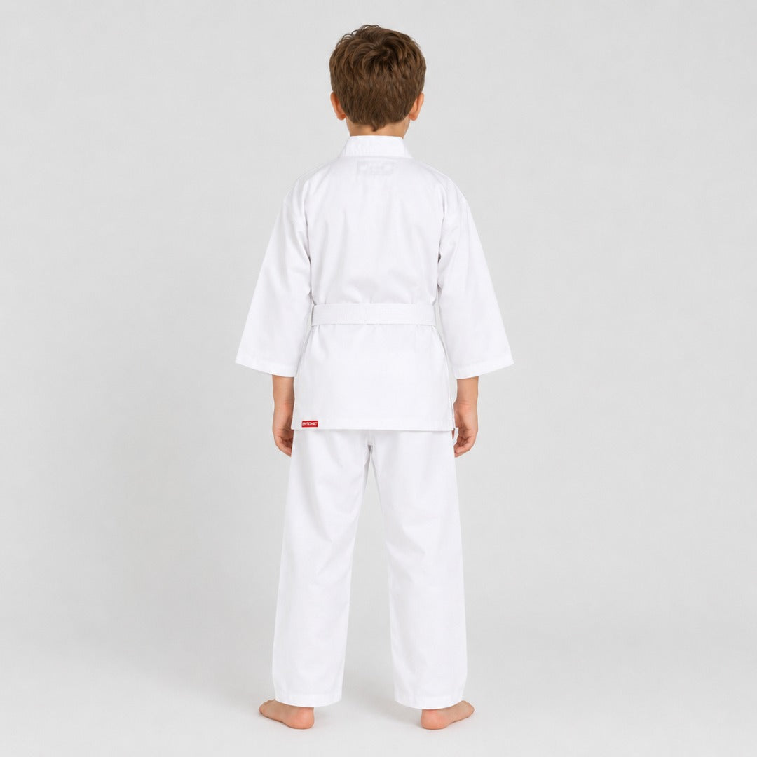 White Bytomic Red Label V-Neck Kids Martial Arts Uniform