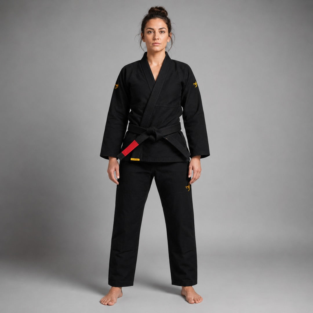 Fumetsu Womens Ghost V-Lite BJJ Gi Black/Yellow