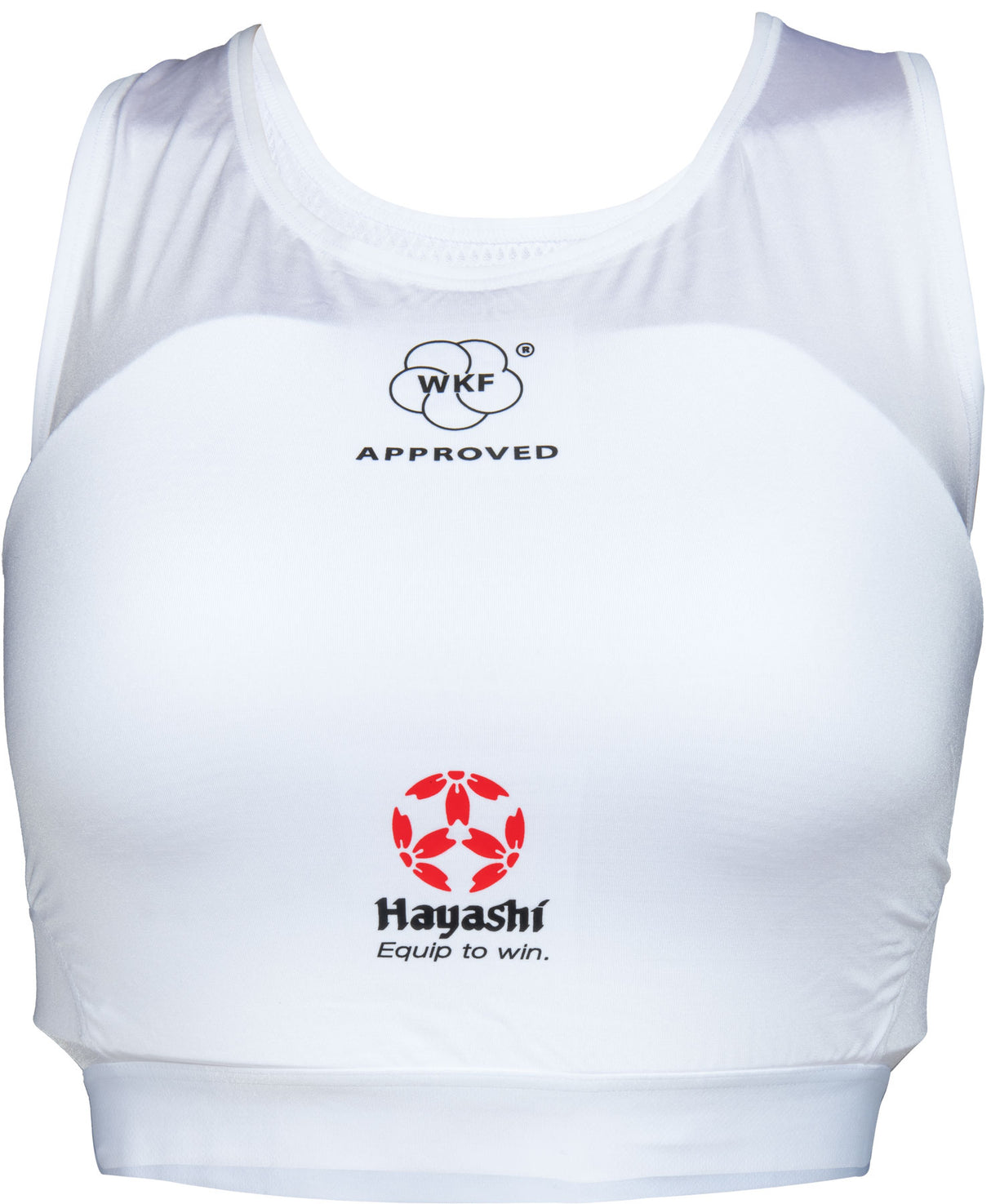 Hayashi Chestguard “Maxi” for women (WKF Approved) White S at Bytomic Trade and Wholesale