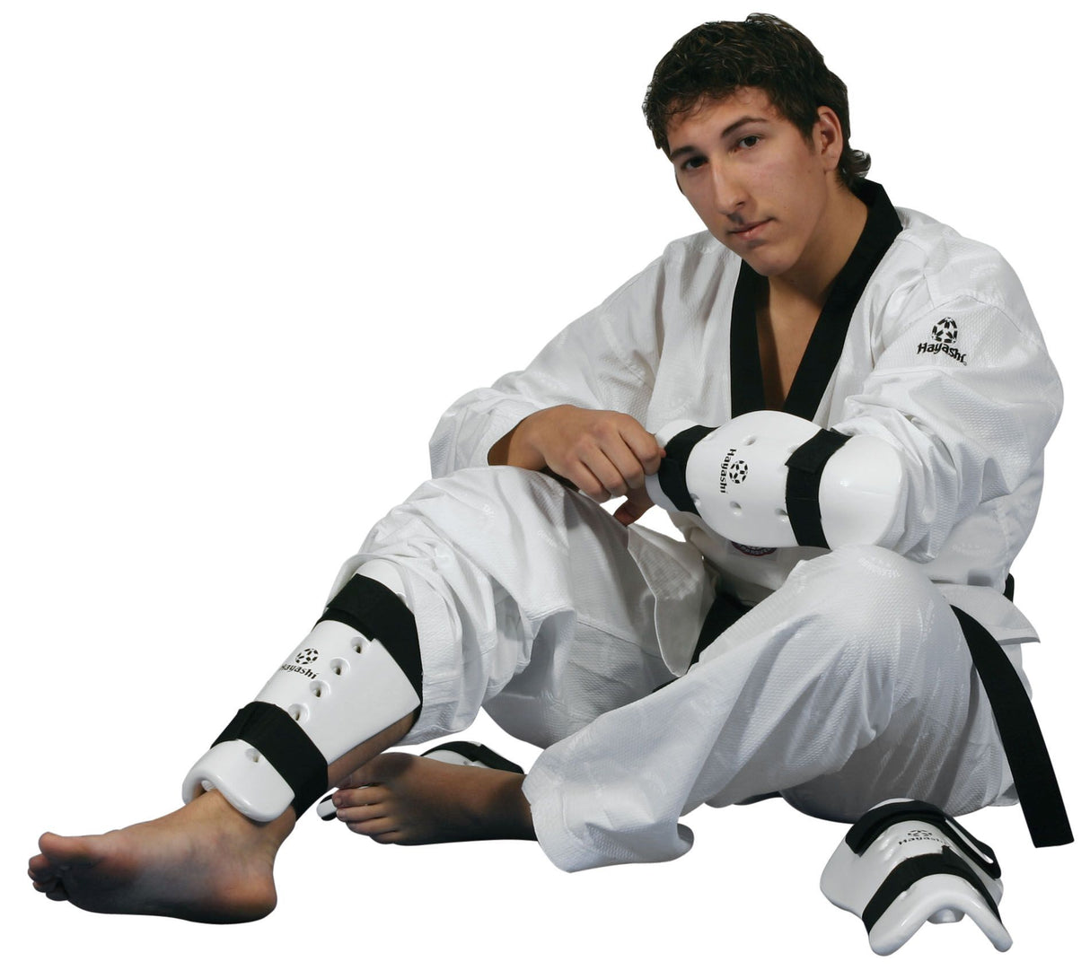 Hayashi Shin Guard White XL at Bytomic Trade and Wholesale