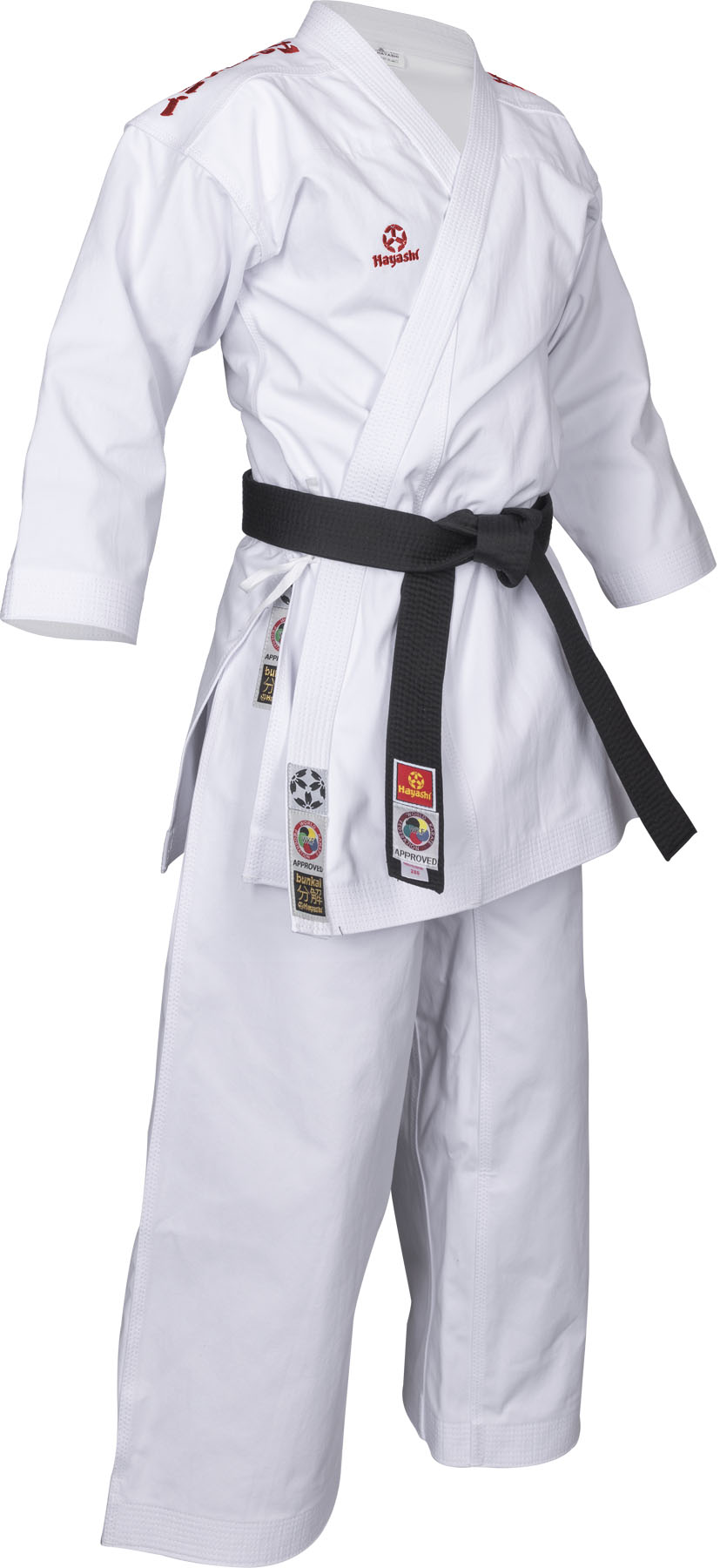 Hayashi KarateGi “Bunkai 2.0” (WKF approved) White - Red 150 cm at Bytomic Trade and Wholesale