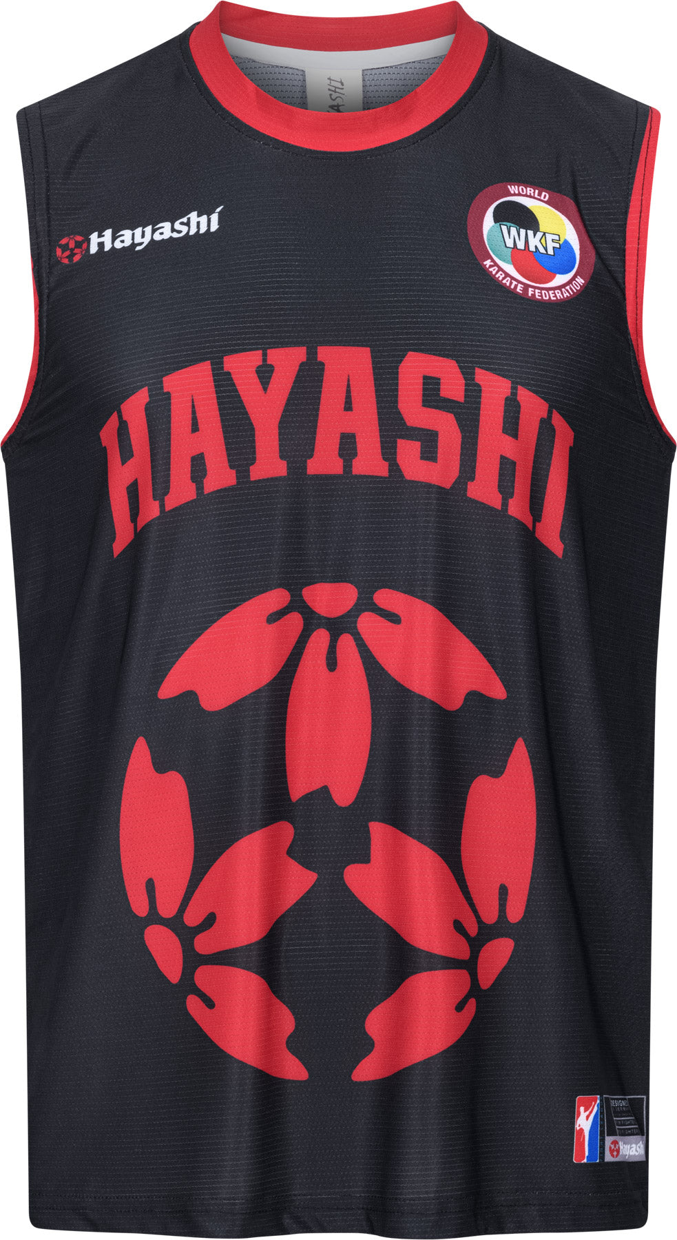 Hayashi Tank Top “WKF Sports” Black XXL at Bytomic Trade and Wholesale