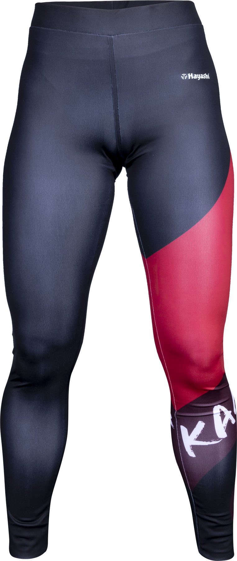 Hayashi Leggings tights “WKF Vista” blackred at Bytomic Trade and Wholesale