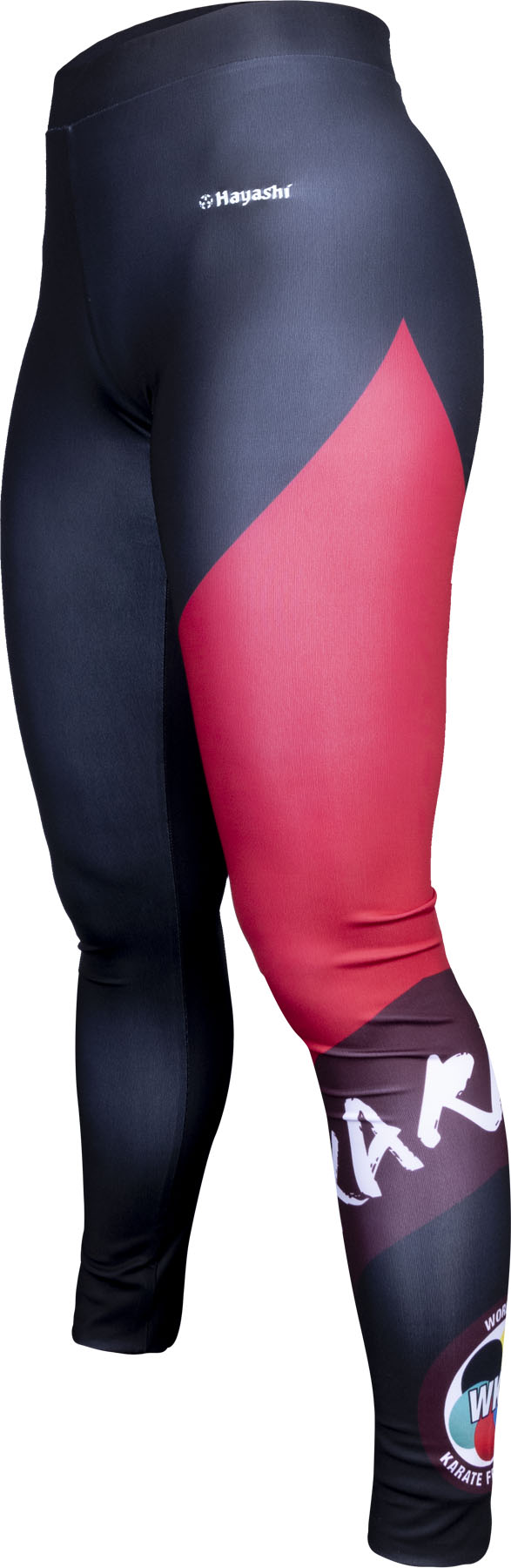 Hayashi Leggings tights “WKF Vista” blackred at Bytomic Trade and Wholesale