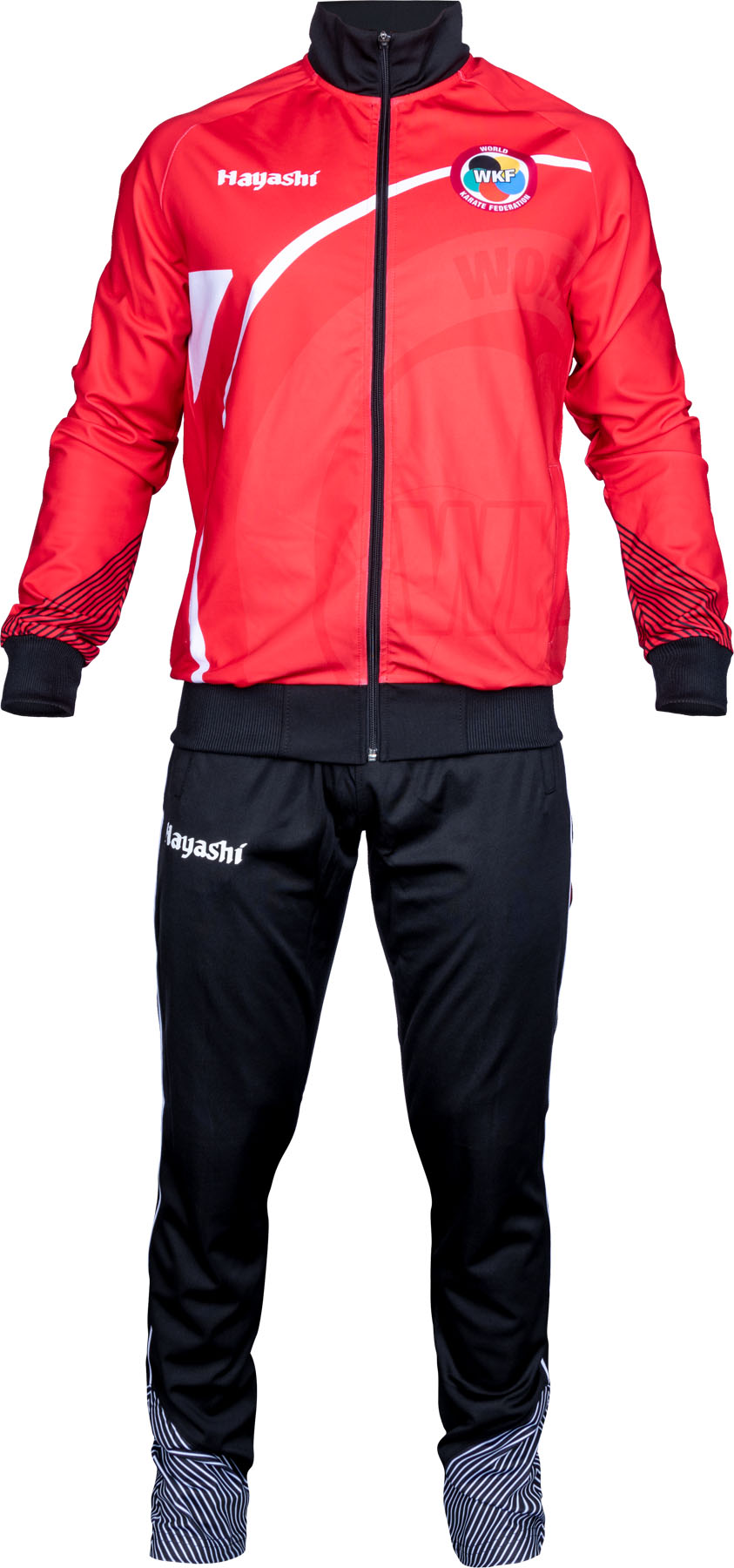 Hayashi Tracksuit “Yorokobi” blackred = Black - Red 152 cm 152 at Bytomic Trade and Wholesale