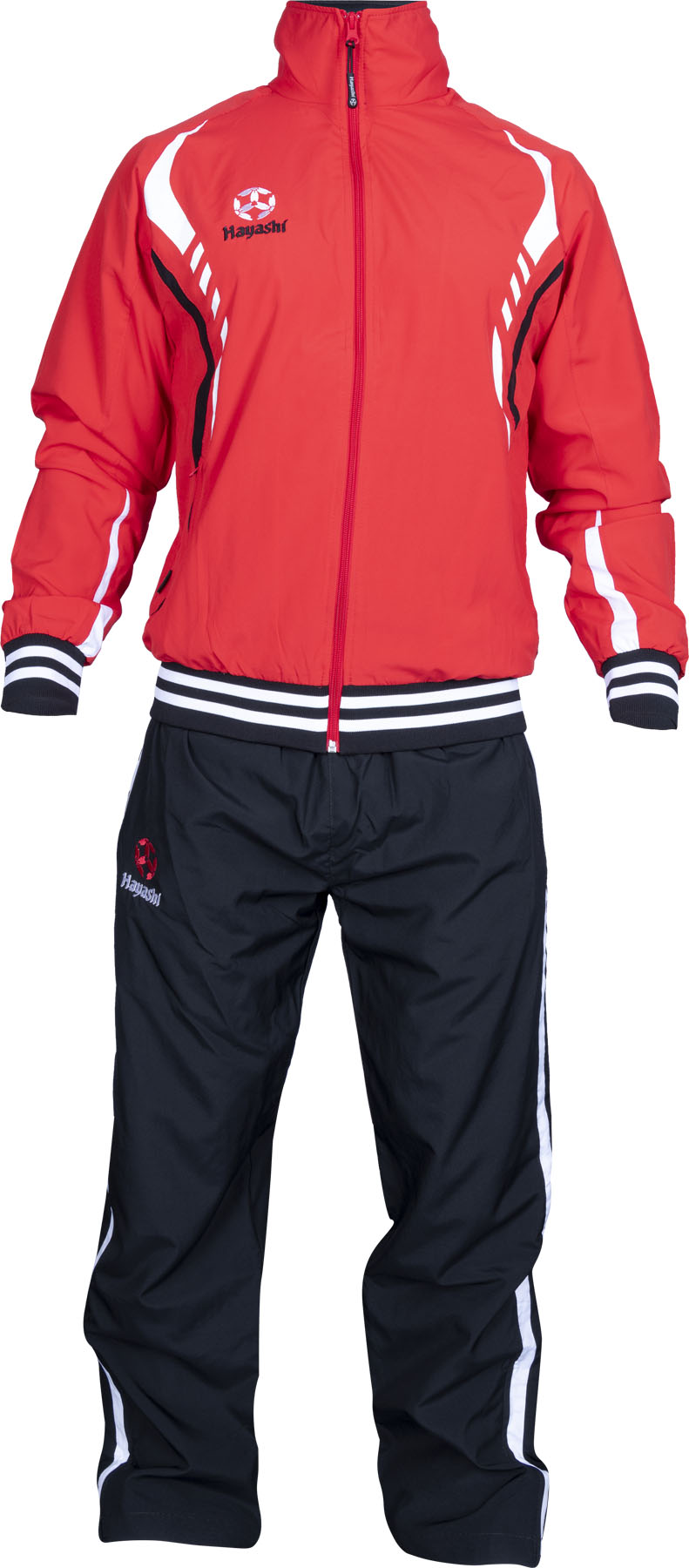 Hayashi Tracksuit “Slide” = redblack Red - Black 128 cm 128 at Bytomic Trade and Wholesale