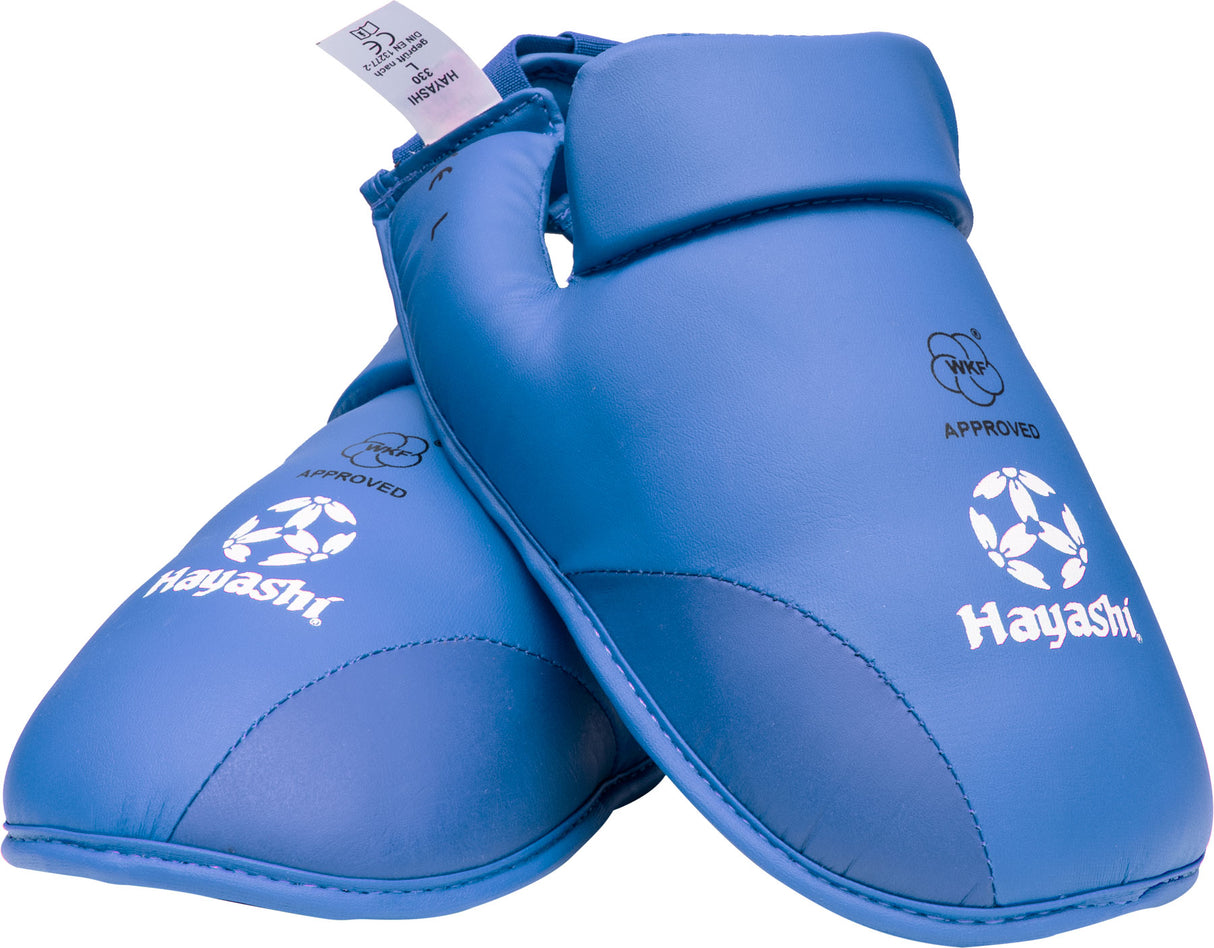 Hayashi Kicks for Karate (WKF approved) foot protector foot gear Blue XL at Bytomic Trade and Wholesale