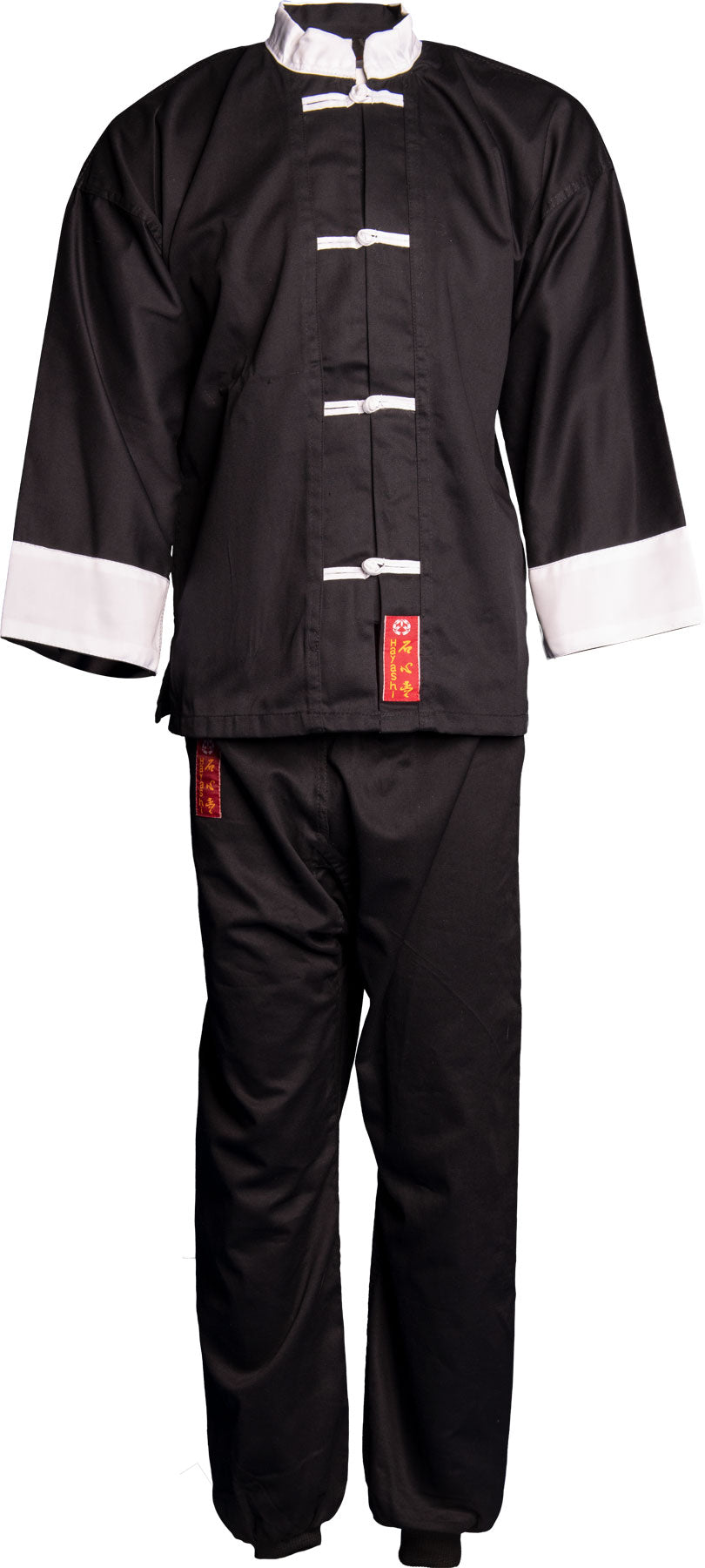 Hayashi KungFu Uniform with Sash Black 150 cm at Bytomic Trade and Wholesale