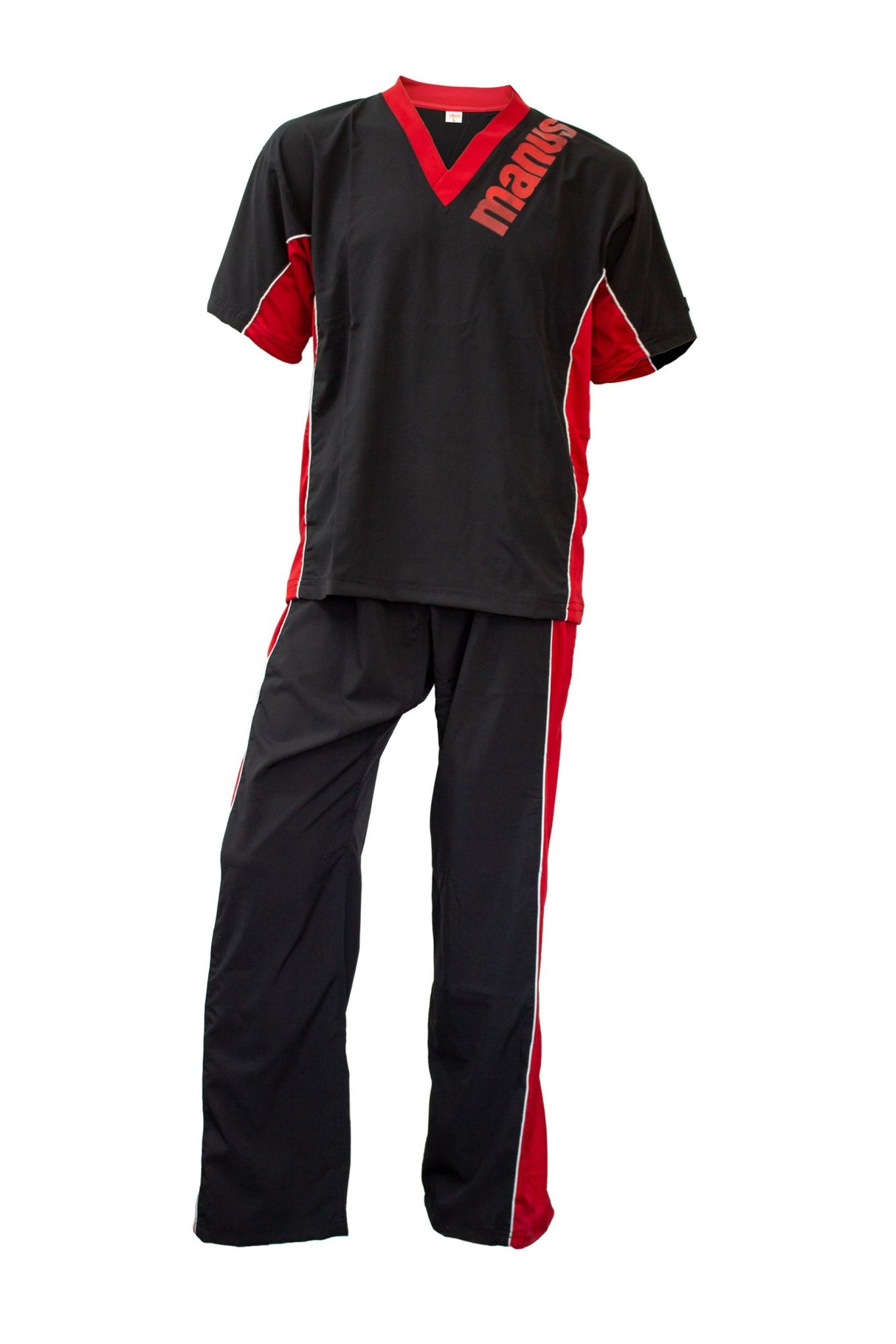 Manus Kickboxing uniform “Eclipse” = blackgray Black - Red 130 cm 130 at Bytomic Trade and Wholesale