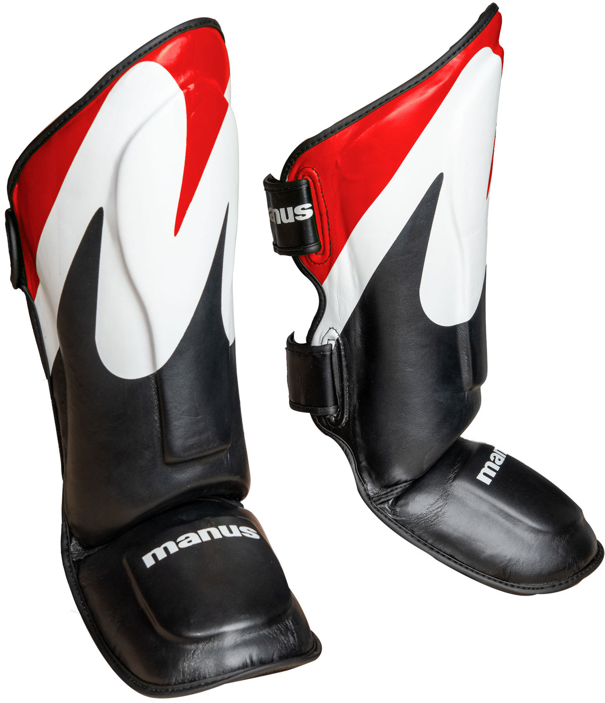 Manus Shin and Instep Guard “Wave” blackgreen Black - Red XL at Bytomic Trade and Wholesale