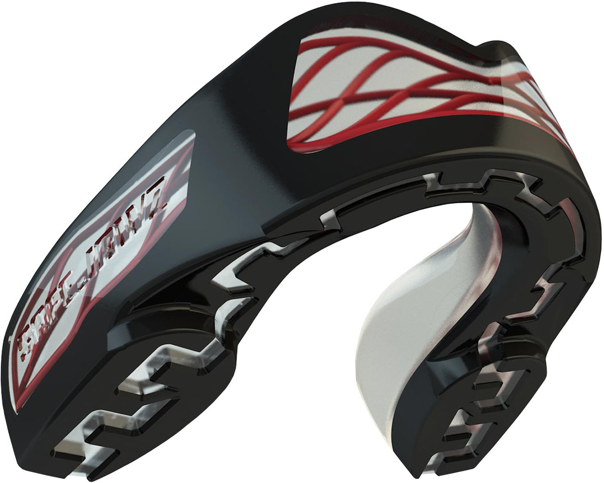 SAFEJAWZ Mouth guard “Nitro” blackred Senior Black - Red at Bytomic Trade and Wholesale