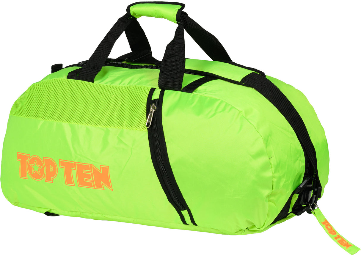 TOP TEN BackpackSportsbag combination “Black” blackblack approx. 55cm x 29cm x 27cm Green at Bytomic Trade and Wholesale