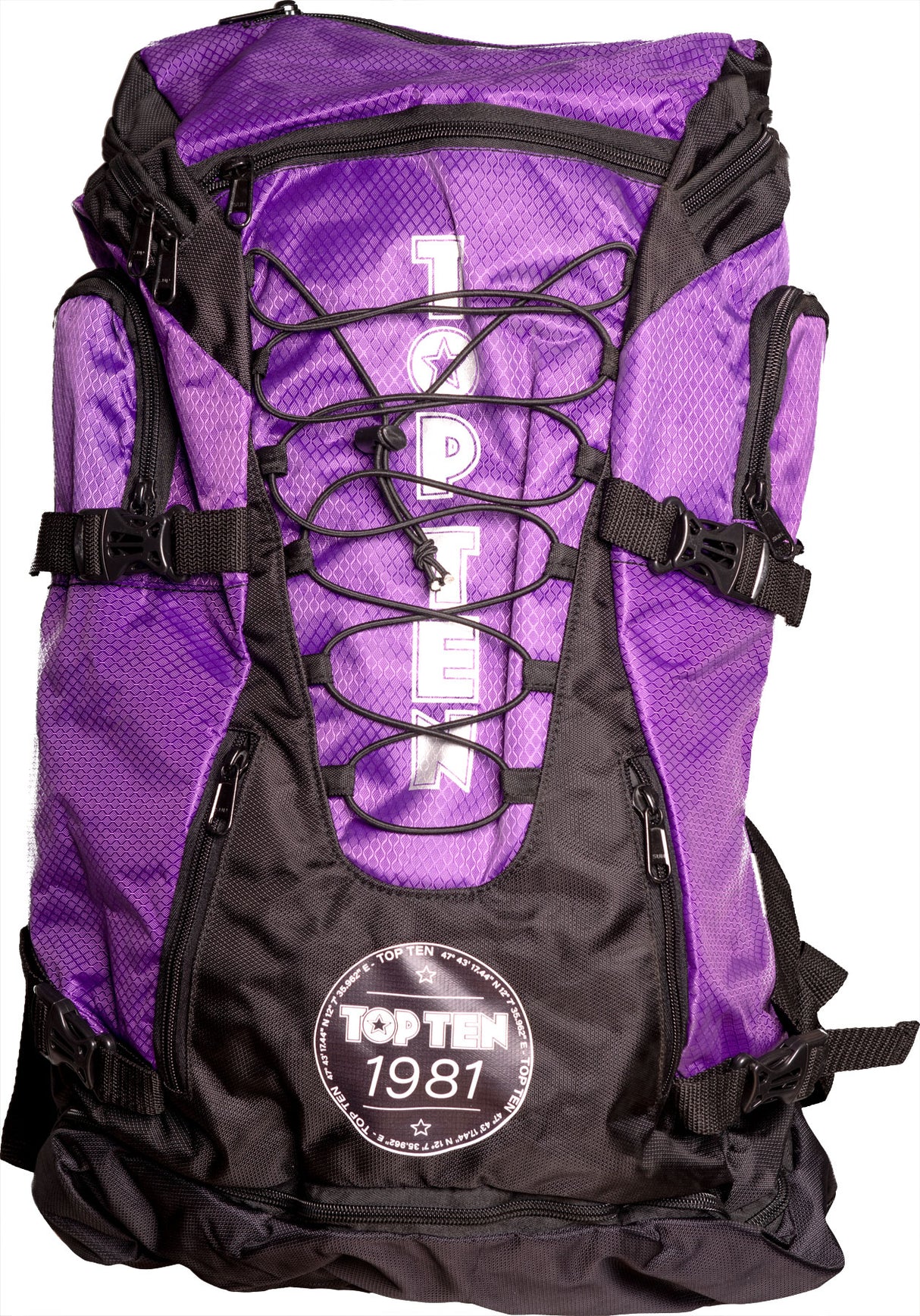 TOP TEN Backpack “Giant” blackblack Black - Purple at Bytomic Trade and Wholesale