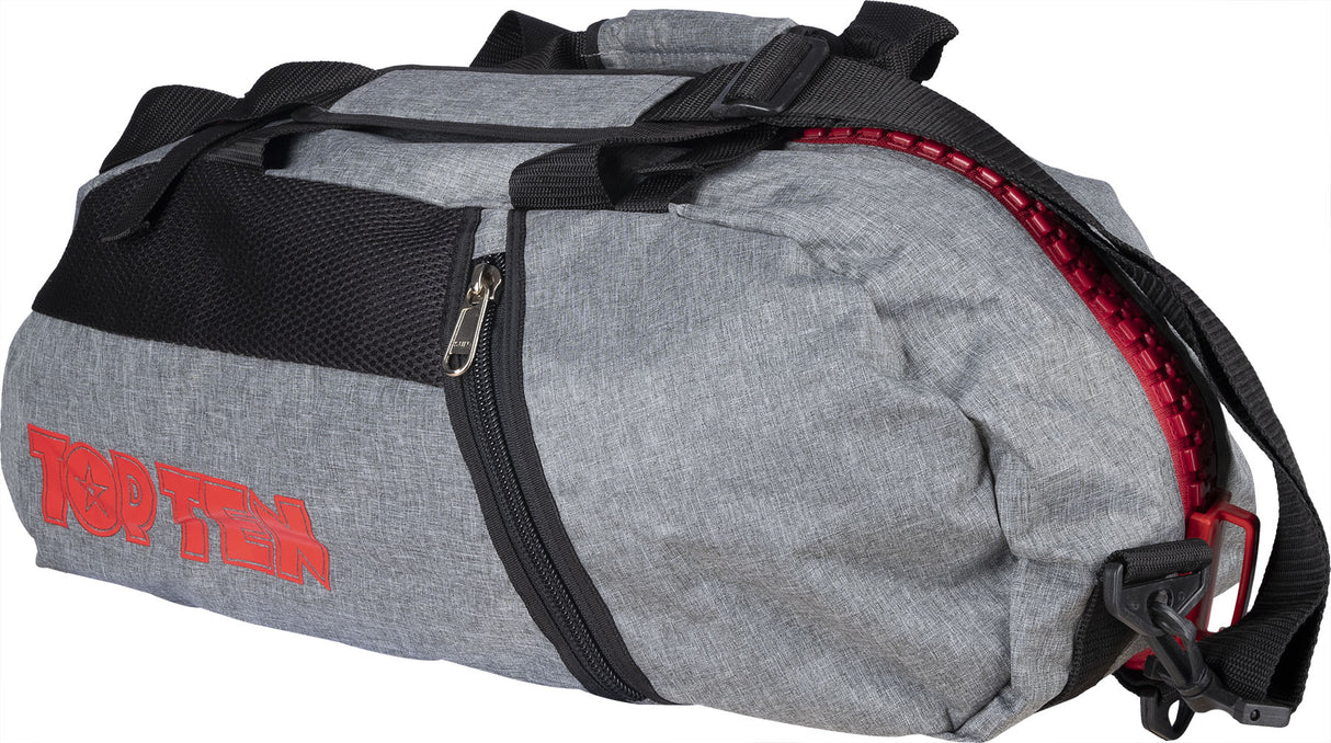 TOP TEN BackpackSportsbagDufflebag combination “Grey” 67 cm x 36 cm x 33 cm greyred Gray - Red at Bytomic Trade and Wholesale