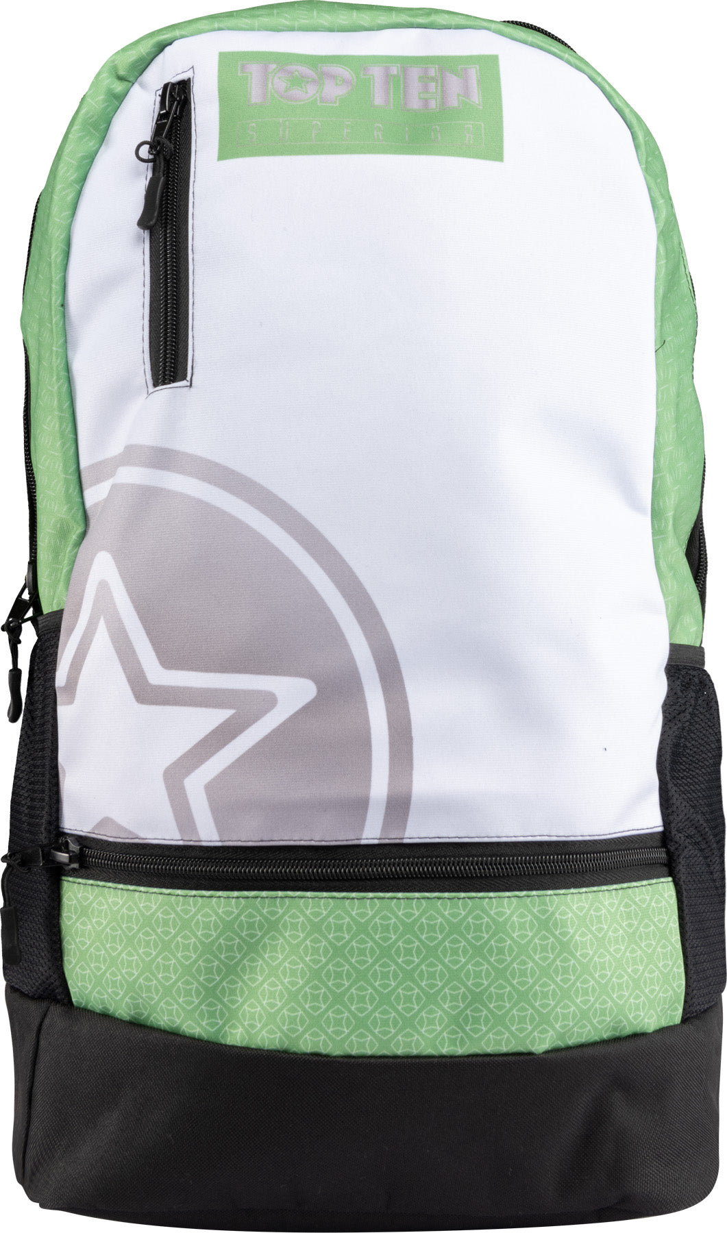 TOP TEN Backpack “Superior” whiteblue White - Green at Bytomic Trade and Wholesale