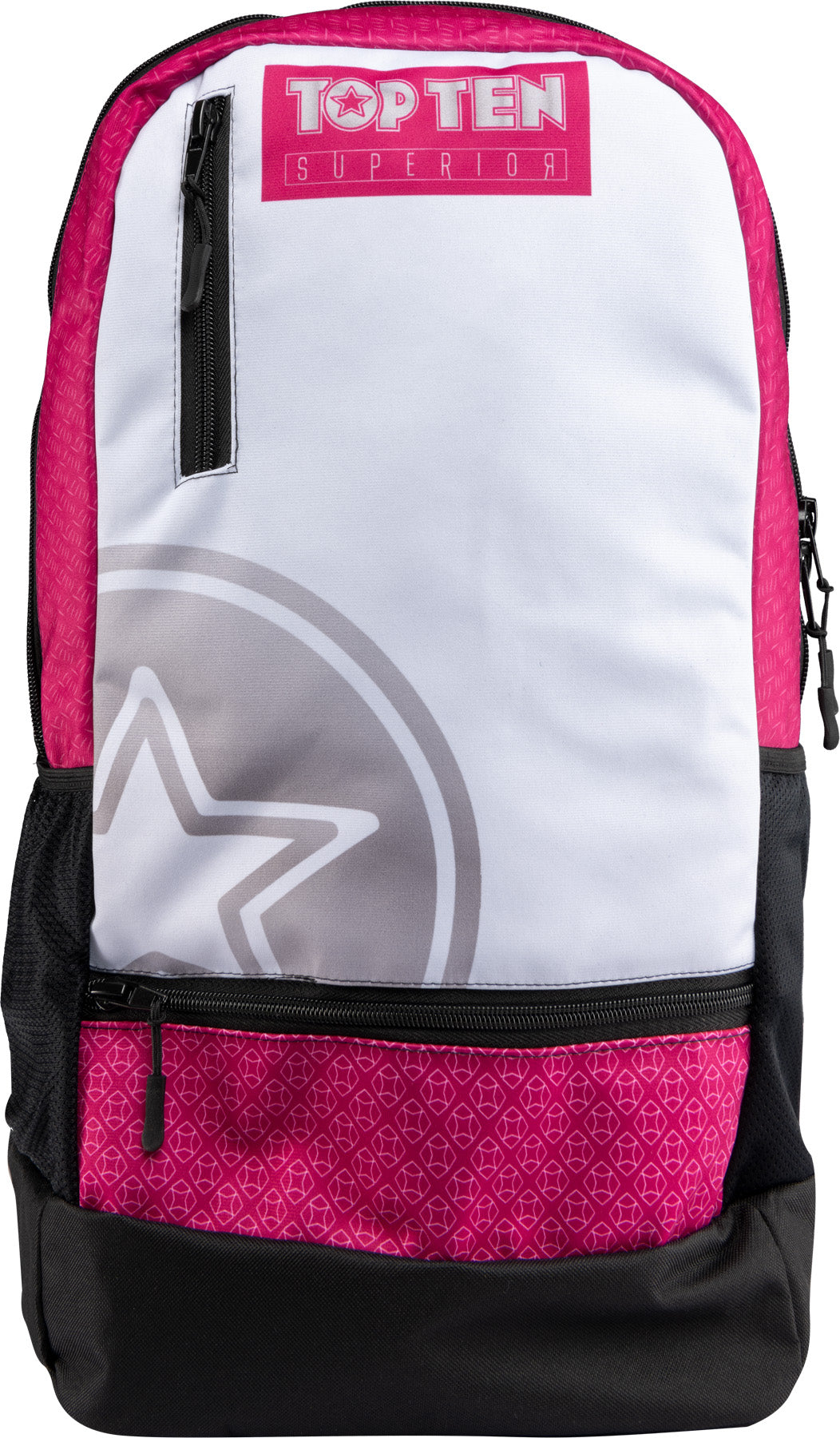 TOP TEN Backpack “Superior” whiteblue White - Pink at Bytomic Trade and Wholesale