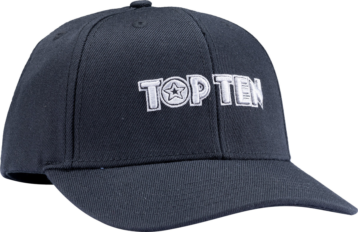 TOP TEN Baseball Cap “TOP TEN” Black at Bytomic Trade and Wholesale
