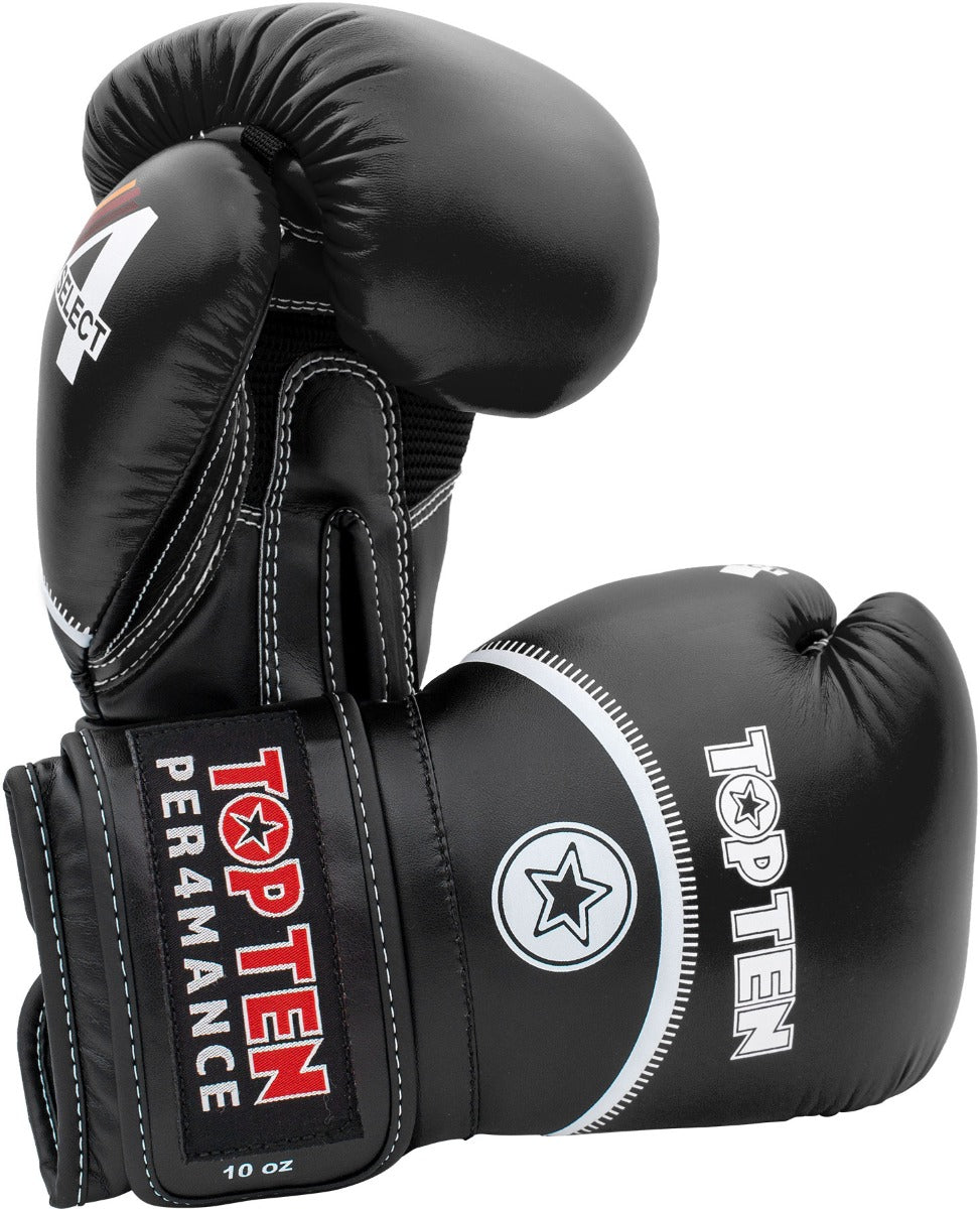 TOP TEN Boxing gloves “4select” 10 oz Black at Bytomic Trade and Wholesale
