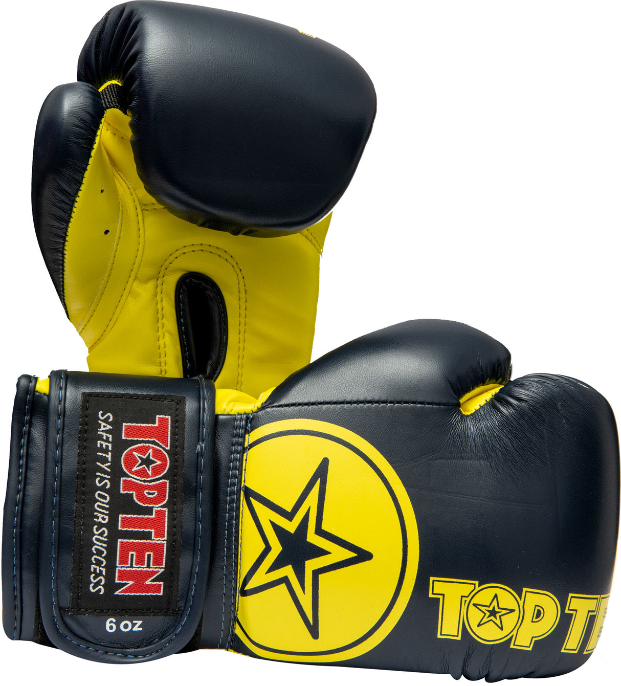 TOP TEN Boxing gloves “KIDS” bluewhite 8 oz Blue - Yellow at Bytomic Trade and Wholesale