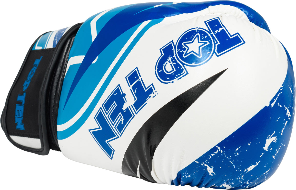 TOP TEN boxing gloves “Urban Arts” bluewhite 12 oz at Bytomic Trade and Wholesale